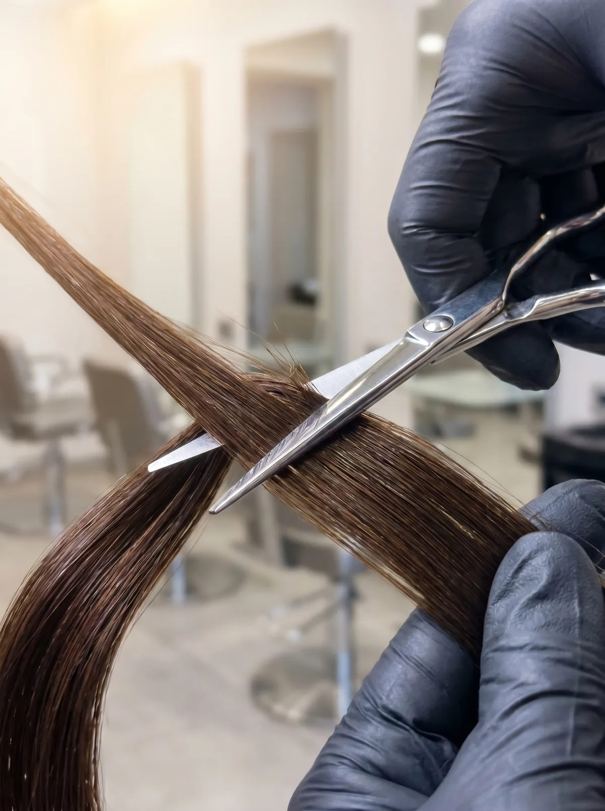 Close-up of a designer cut & style service at Legends Academy
